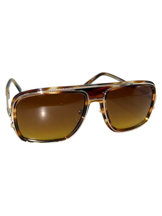 NEW MCM Black Navigator Sunglasses with Tan Leather Cross-Body Case Universal Fit Navigator Sunglasses Black | MCM ®UK main image 2